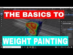 The Basics To Weight Painting (Particle Spreading) Blender 2.8