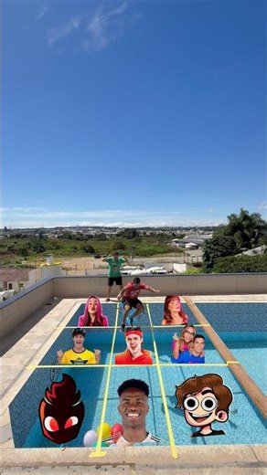 Tic-tac-toe with YouTubers #shorts