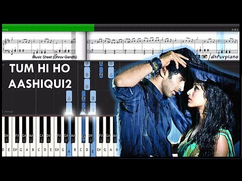 ♫ Tum Hi Ho (Aashiqui 2) || Piano Tutorial + Music Sheet + MIDI with Lyrics