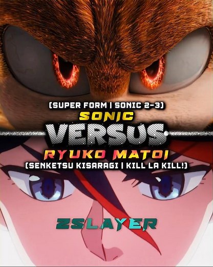 Super Sonic vs Ryuko Matoi (Senketsu Kisaragi)