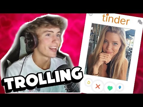 using Tinder for the FIRST TIME! (Trolling Girls)