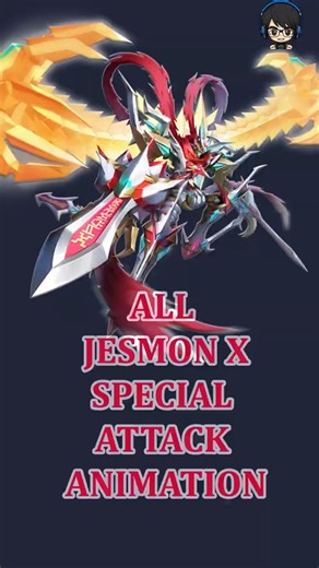 All Jesmon X Attack Animations! #omegamon #digimon