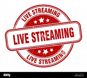 live streaming stamp. live streaming sign. round grunge label Stock Vector Image & Art - Alamy
