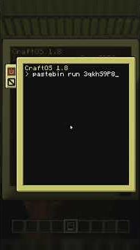 Music program on a PDA in ComputerCraft #shorts