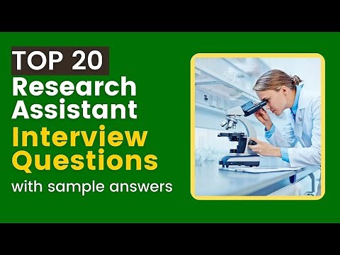 Research Assistant Interview Questions and Answers for 2025