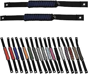 IAG I-Line Paracord Grab Handle 2-Piece Set for Ford Bronco 2021-2024+ (Dark Blue)