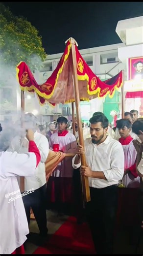 Holy Thursday Eucharist procession walking with faith and devotion#blessings#holyweek#holythursday