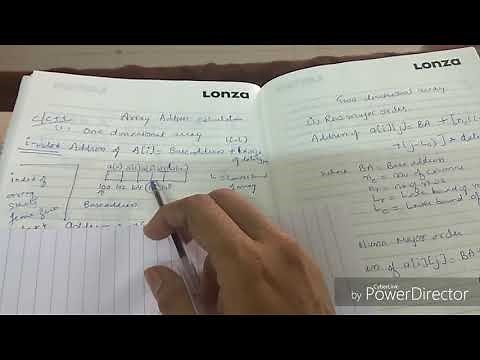 Address calculation of one dimensional array-lecture23