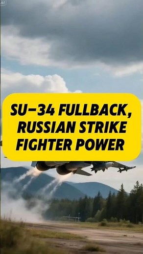 SU-34 fullback Russian strike fighter Power
