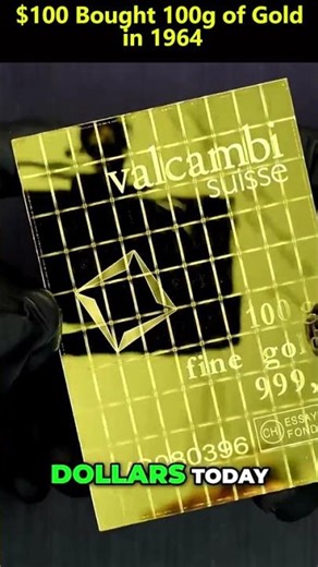 $100 Bought 100g of Gold in 1964 ‪@sdbullion‬