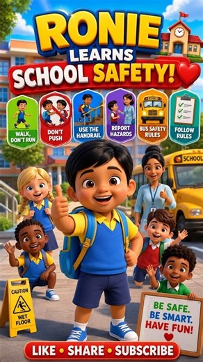 How to learn School Safety Rules Every Student Must Know,Simple Tricks to Keep Kids Safe #shorts