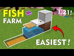 Simple Fish XP Farm In Minecraft 1.21 Bedrock – Infinite Loot!