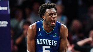 Mark Williams was a BEAST during his rookie year with the Charlotte Hornets! 🌟 After starting the year with the Greensboro Swarm, the 2022 first round pick averaged 9.0 PPG and 7.1 RPG in 43 NBA games. Williams had eleven double-doubles this season, including a monster 18 point and 20 rebound performance vs. the Eastern Conference champion Miami Heat. | NBA G League