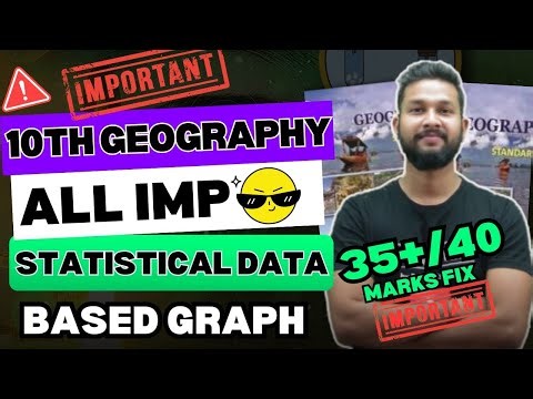 10TH GEOGRAPHY ALL IMPORTANT STATISTICAL DATA BASED GRAPH | JR TUTORIALS |
