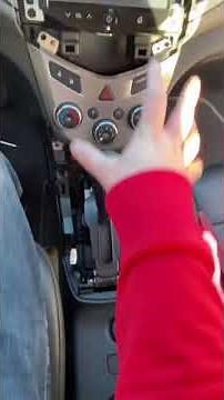 Chevy Sonic lower center console removal(quick video)