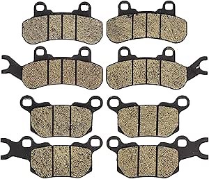 NICHE Brake Pad Kit for Can-Am Defender HD10 HD8 Max T 715900379 715900380 715900381 Front Rear Organic
