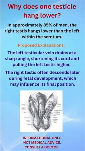 Why Human Testes Are Asymmetrical