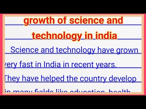 growth of science and technology in india essay