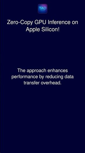 Zero-Copy GPU Inference on Apple Silicon!