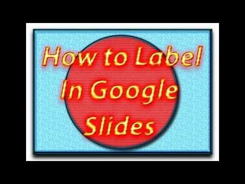 How to label in Google Slides