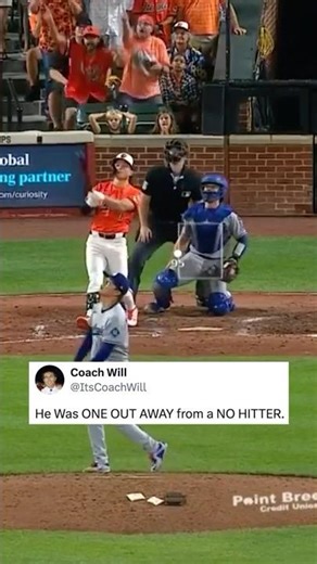 He ALMOST Had a NO HITTER Until 😭