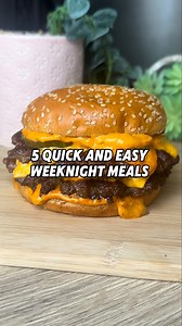 5 Easy meals to make your weeknights stress free and delicious. ❤️ . 💚 Recipes on Weeknight Wonders 💚 . Which one would you want first? . This week we’ve got: . 🔸 Quick and Easy Double Smash Burger 🔸 Chicken and Chorizo Creamy Carbonara 🔸 Cheesy Sweet Chilli Chicken Sliders 🔸 Creamy Garlic and Paprika Chicken JP 🔸 Spooky Cheese and Tomato Orzo . Join Weeknight Wonders today by clicking the link in my bio and make dinner time, delicious every night! ❤️ . Or Comment “LINK” and I’ll dm it to