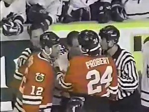 Bob Probert and Tie Domi were knuck Chuckin’ legends on the ice, sit back and enjoy all 9 career tillys between the 2. They just don’t fight like they used to. | Game 7 Hockey Club