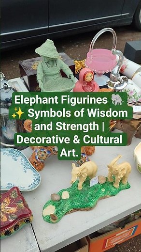 Elephant Figurines 🐘✨ Symbols of Wisdom and Strength | Decorative & Cultural Art. #like