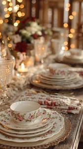 Step into a cozy shabby chic holiday setting where rustic charm meets timeless elegance. Picture distressed wood surfaces paired with delicate floral china, all softly illuminated by the warm glow of candlelight. It’s a festive scene that feels both nostalgic and inviting—perfect for creating holiday memories with a touch of romance. #shabbychic #CozyVibes #HomeDecor #vintagestyle #fblifestyle | I Heart Much Shabby Chic