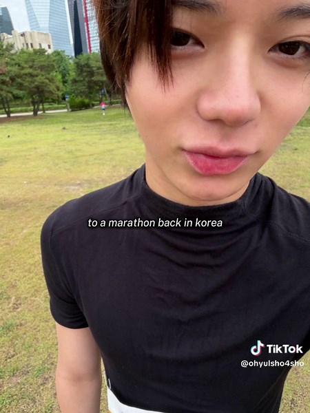 he said he'd join a marathon someday... and he actually did, I really hope you get enough rest, ohyul #OHYUL #LNGSHOT #LNGSHOT #OHYUL #LNGSHOT4SHO