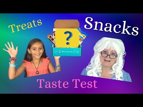 Ellie and Granny McDonalds Try Treats from Indonesia Food Review Taste Test