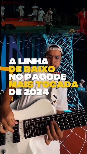 ESSA FOI A LINHA DE BAIXO NO PAGODE MAIS EXECUTADA DE 2024 #pagode #samba #bass #contrabaixo
