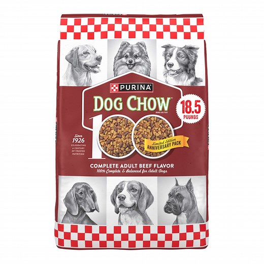 Purina Dog Chow Complete Adult Dry Dog Food for Adult Dogs, Kibble Beef Flavor 18.5 lb Bag
