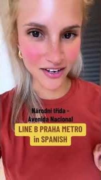 Prague metro stations in Spanish #cesko