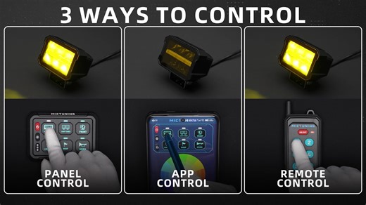 Upgraded P1Y RGB Switch Panel with Wireless Remote App Control, 6/8/12 Gang, Circuit Box Toggle Switch Momentary Circuit 230FT Control Relay System #mictuning #switchpanel #caraccessories