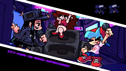 【FNF优质模组】特效超多！！CITY FUNK BASIC MPROVEMENT-•- PSYCH ENGINE 0.6.3 O