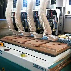 SUDIAO CNC Alway Give Solution to Client. 4 Heads 9kw Spindle with 32 Automatic Tool Changer and Dual Working Table For Guitar Mass Production. | Sudiao CNC Machine | Facebook