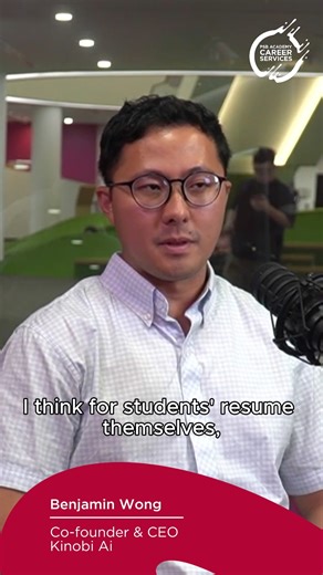 Want your resume to pop? 💥 Learn from Benjamin of Kinobi AI how students can harness AI tools to craft smarter, sharper resumes that catch employers’ attention. Your next career breakthrough could be just one prompt away! #ExploreOpportunitiesGoBeyond #psbacademy #careerservices #careercookies | PSB Academy