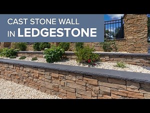 Cast Stone Wall in Ledgestone - Studio Session With Grass Masters