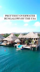 Like Bora Bora, but closer! Paradise 🏖️☀️ #overwaterbungalow #caribbean #honeymoon #paradise #travel | Prettiest Places To Visit