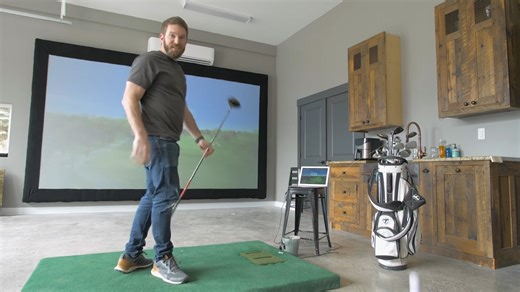 I tried building a home golf simulator... my wife was not happy