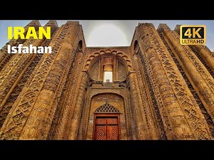 The most beautiful mosque with diverse and artistic brickwork in Isfahan/hakim mosque in isfahan