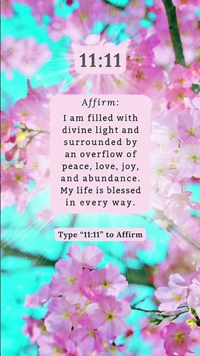 ✨11:11 Receive Your Overflow of Abundance! ✨ You Are Rising ✨ 11:11 Angel Number Affirmation💫