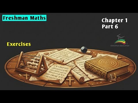 Freshman Maths 1#6 Exercises