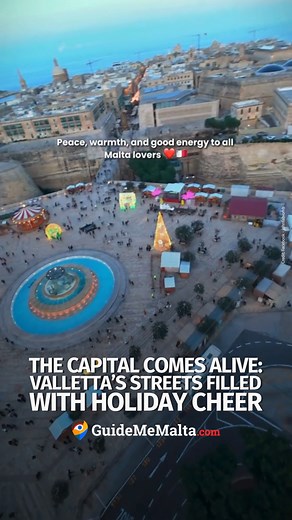 Step into the heart of Malta’s capital and feel the holiday spirit in every corner 🎄🌟 📷 TikTok - johnfabiomb #GuideMeMalta #Valletta #Christmas #Malta | GuideMeMalta.com