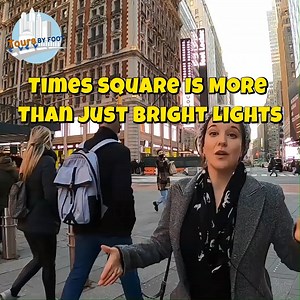 Katie, a guide with Tours by Foot - NYC - uncovers some of Times Square landmarks that visitors often just pass on by. Take a walking tour with us in NYC. Use code "FB10" for 10% off our walking tours. #timessquare #nychistory #broadway | Tours by Foot - New York City