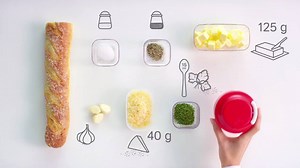 27K views · 299 reactions | Yummy, buttery Garlic Bread goodness in just a few simple steps! | Tupperware Brands | Facebook