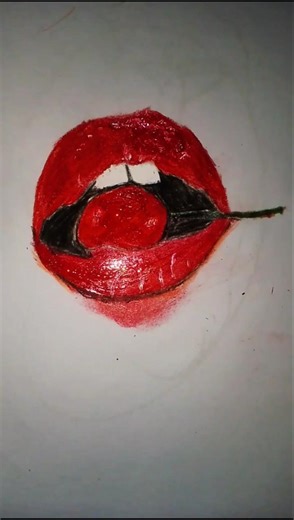 Drawing Realistic Lips with a Cherry | Satisfying Pencil Art