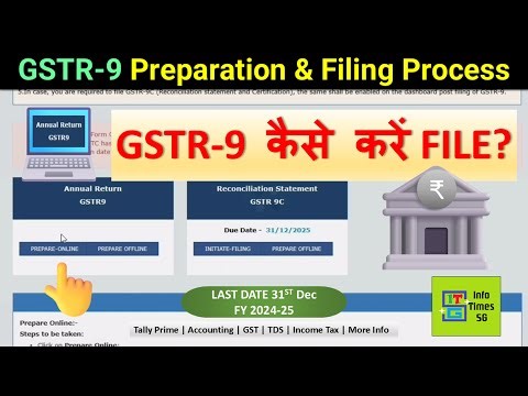 GSTR-9 Preparation & Filing Process on GST Portal | Learn how to File Annual GST Return GSTR9 Online