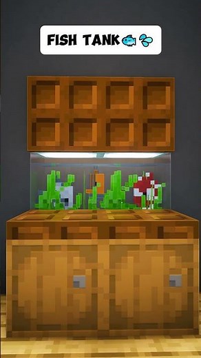 Minecraft Easy Fish Tank 🐟💦#shorts